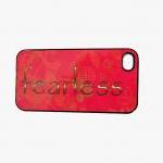 Fearless Iphone 4/4s Accessory Case Pink And Gold..